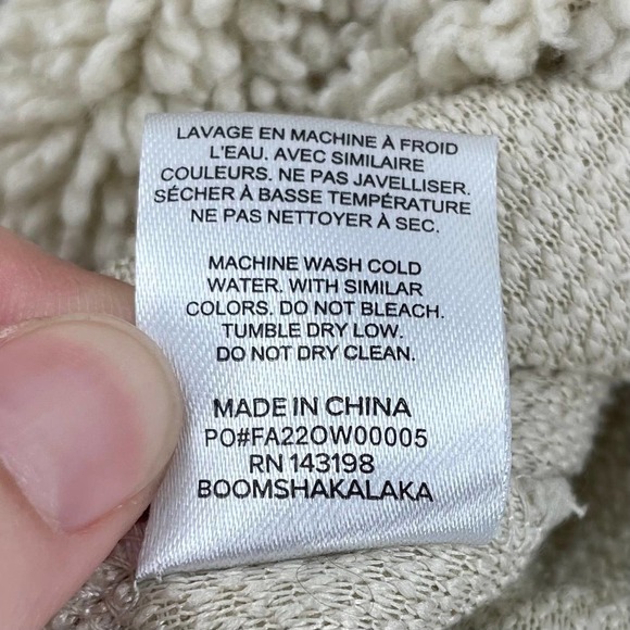 Chubbies S The Snow Day Hoodie Sherpa Cream / Ivory - Picture 10 of 12